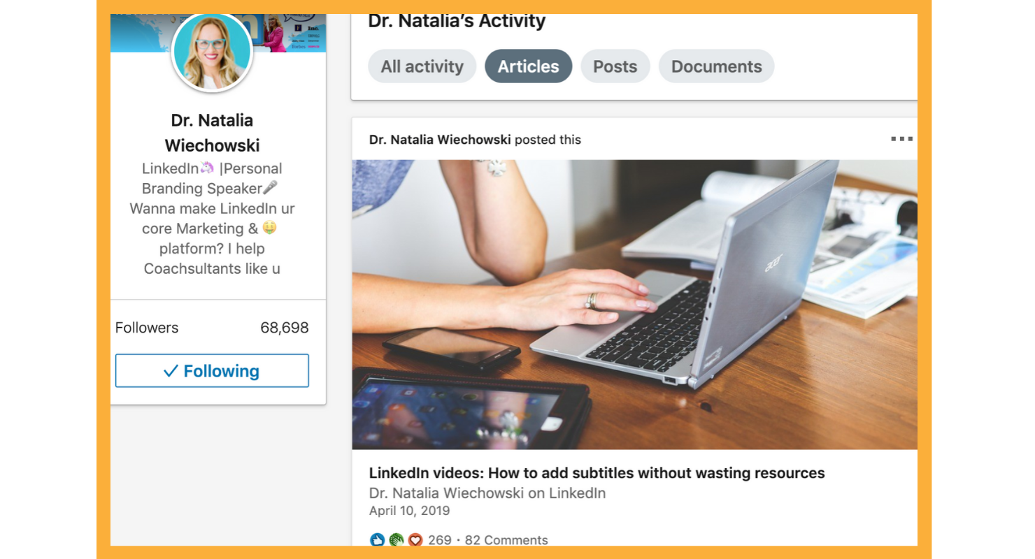 how to share an article on linkedin company page