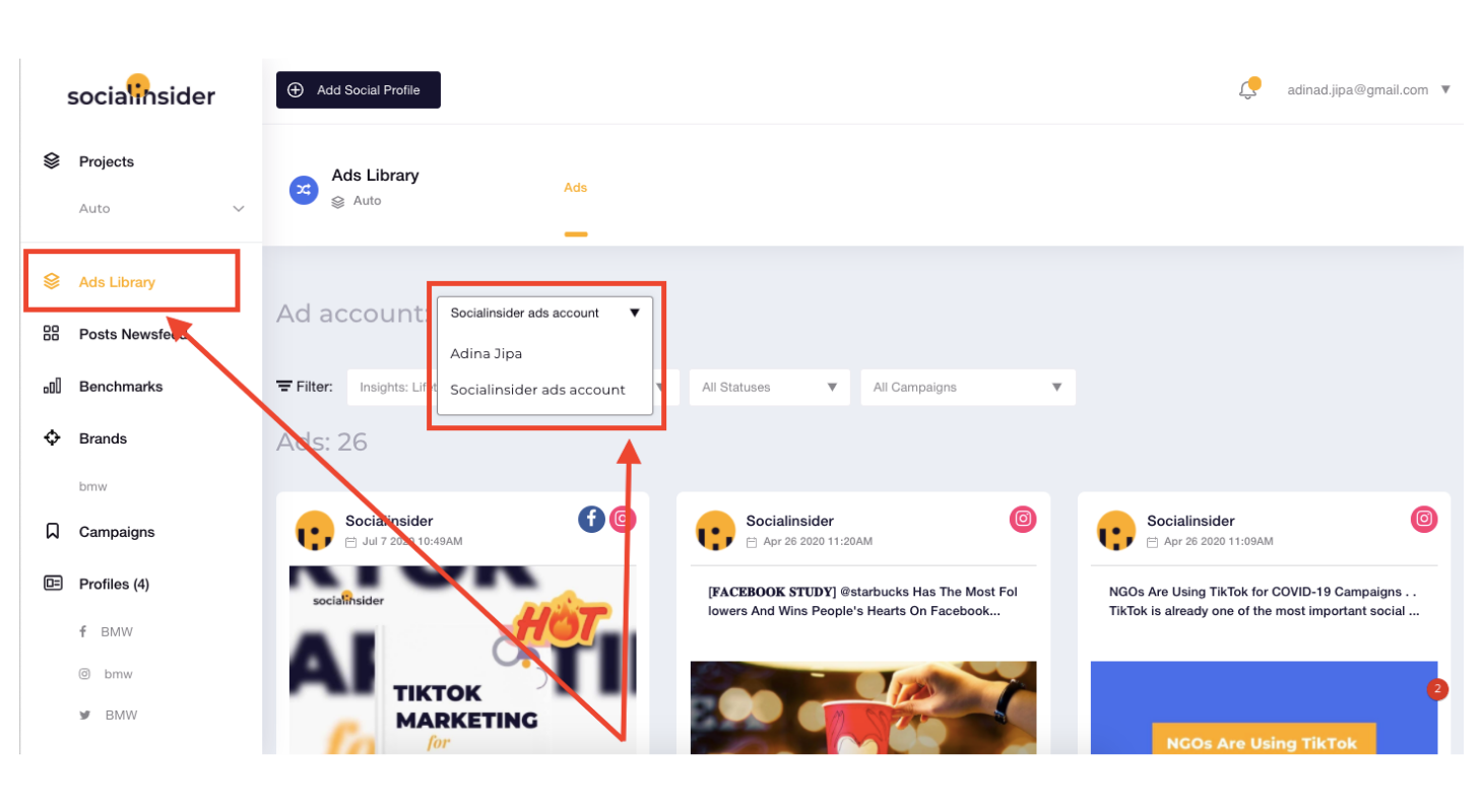 download facebook ad library video