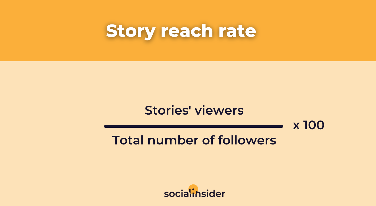 This is the formula for story reach rate