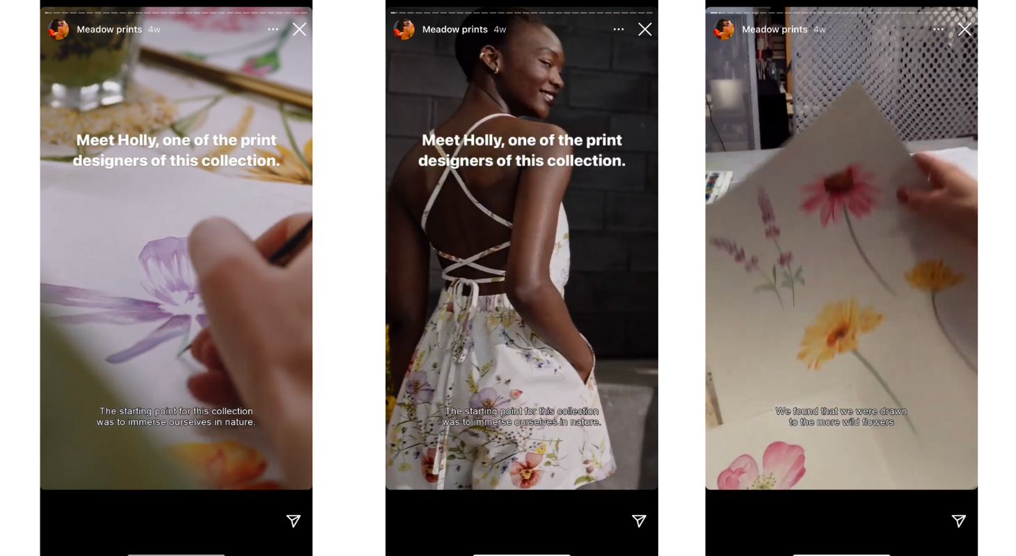 Here's an example of how to use behind the scene content on Instagram Stories.