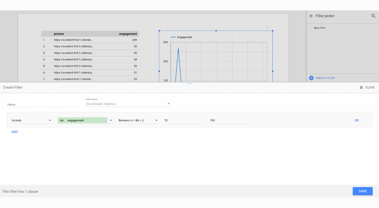 How to add filters in Google Data Studio