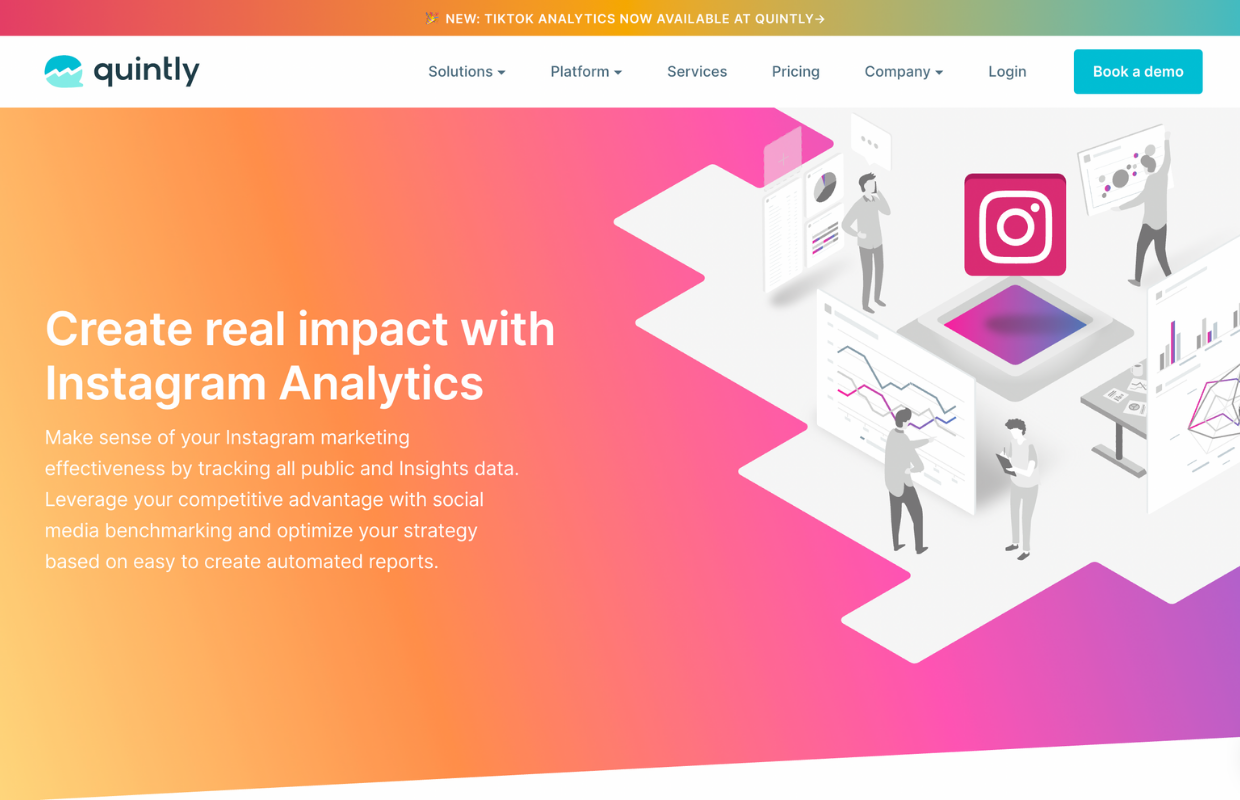 Analyze your Instagram content with Quintly - an Instagram analytics tool