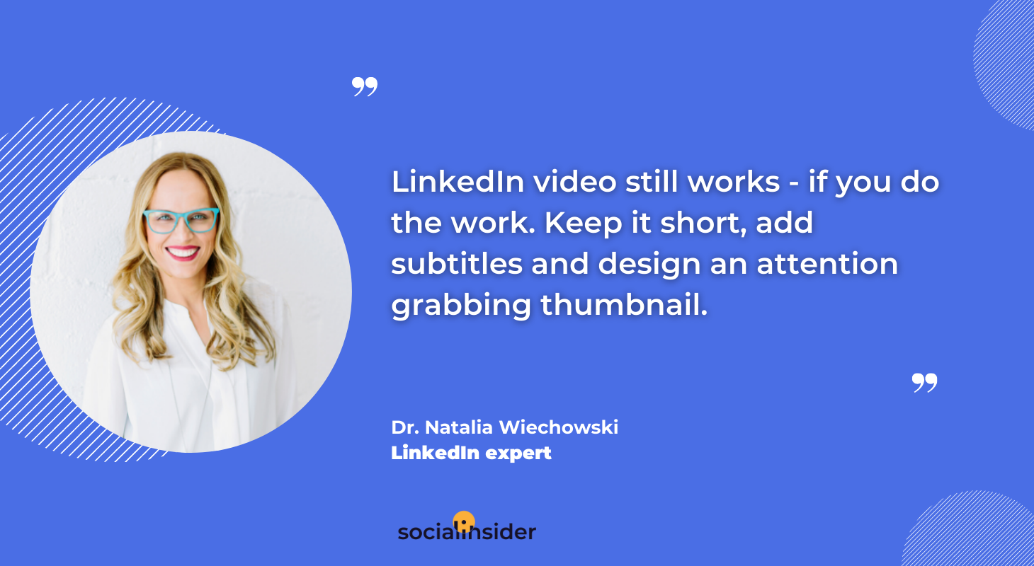 Dr.Natalia's idea about LinkedIn video