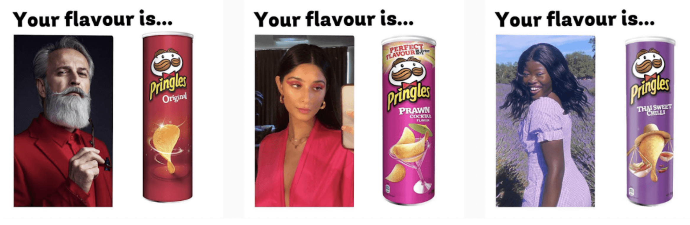 This picture shows the mechaninsm behind the Pringles challenge launched on TikTok.