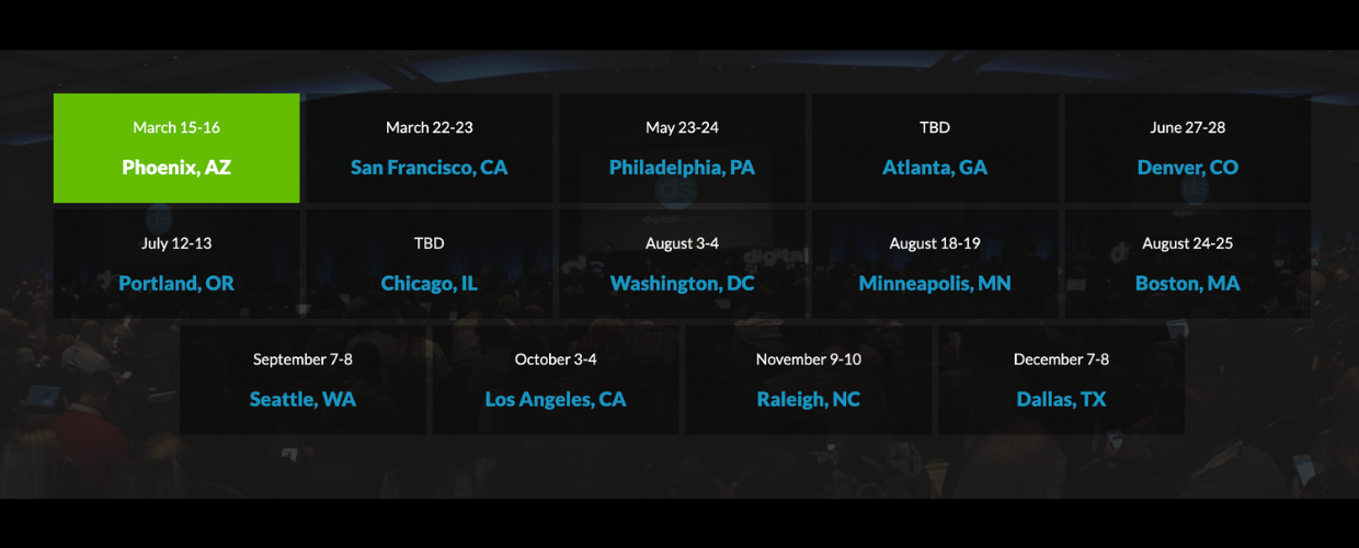This image shows the events of the Digital Summit Series 2022.