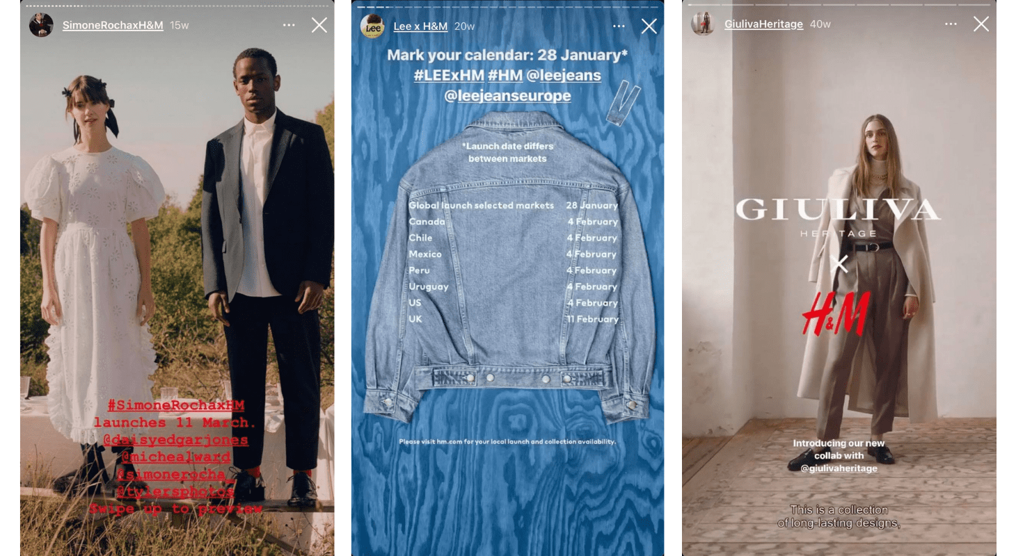 These are examples of how to use sneak peeks on Instagram Stories.