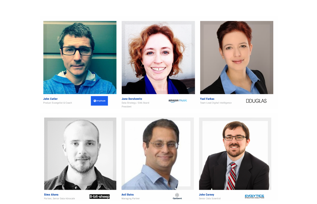 This image shows some of the Marketing Analytics Summit 2022 speakers.