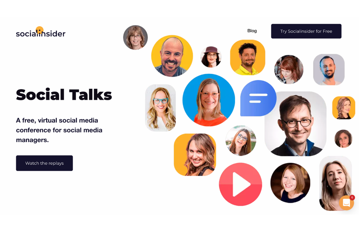 This image shows the official page of the Social Talks conference.