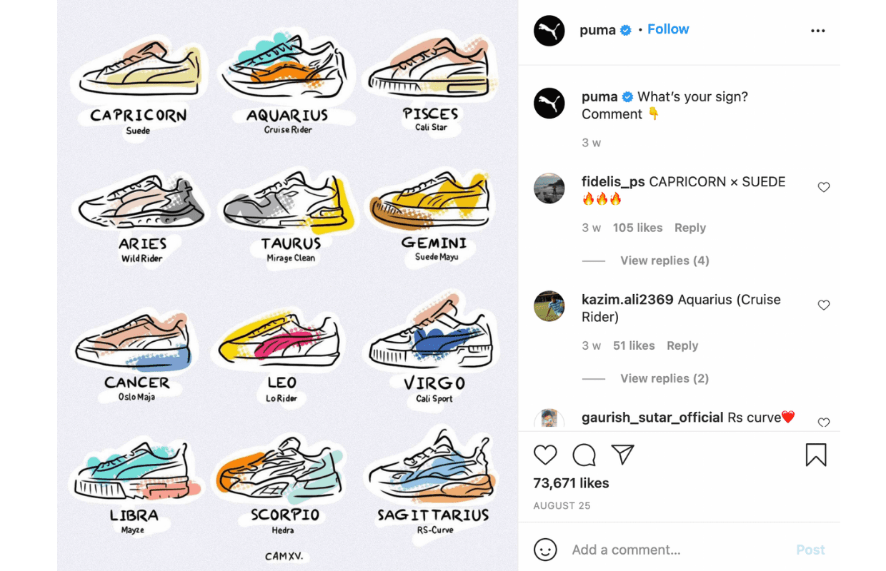 What's your sign? Pick your sneakers according to astrology with PUMA