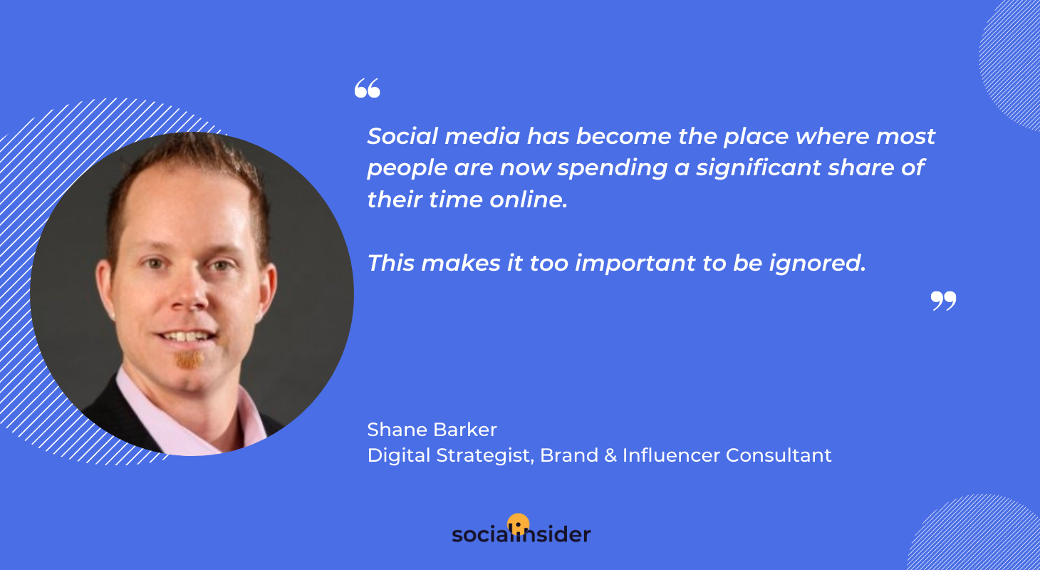 In this image a digital strategist says why social media is important.