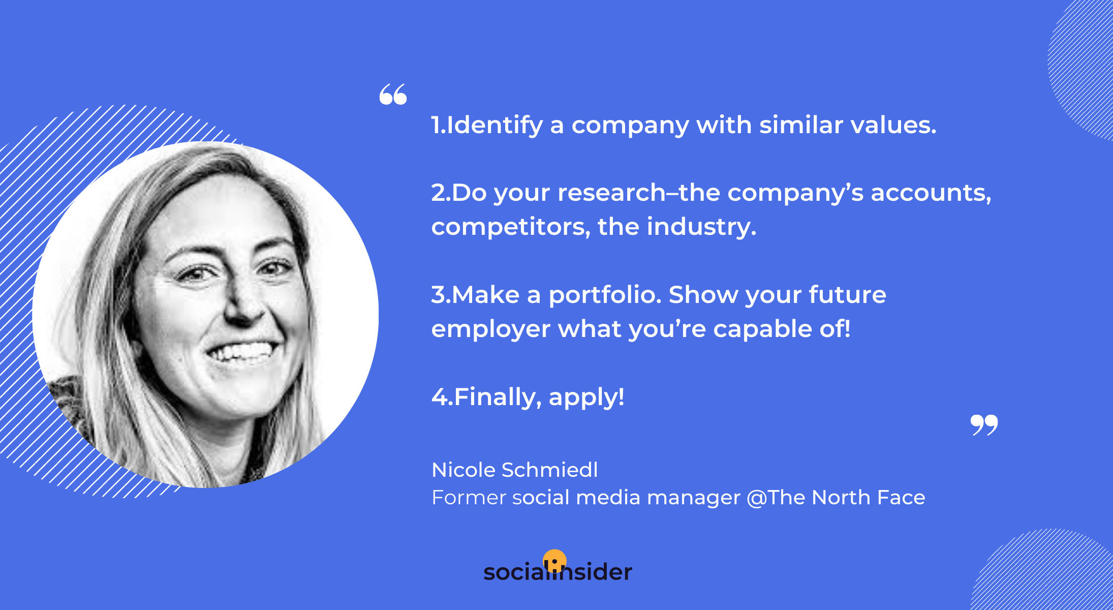 Nicole Schmiedl The North Face Social Media Manager Advice
