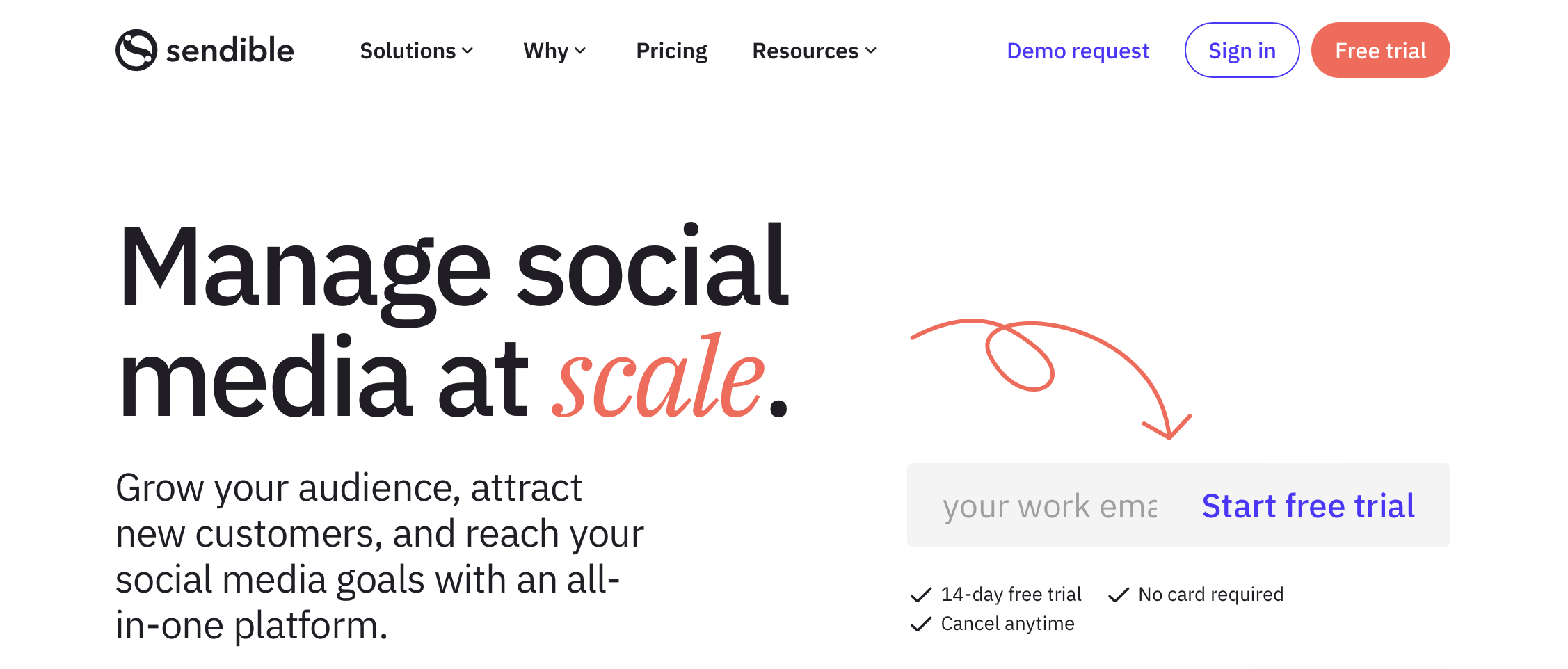Screenshot of sendible