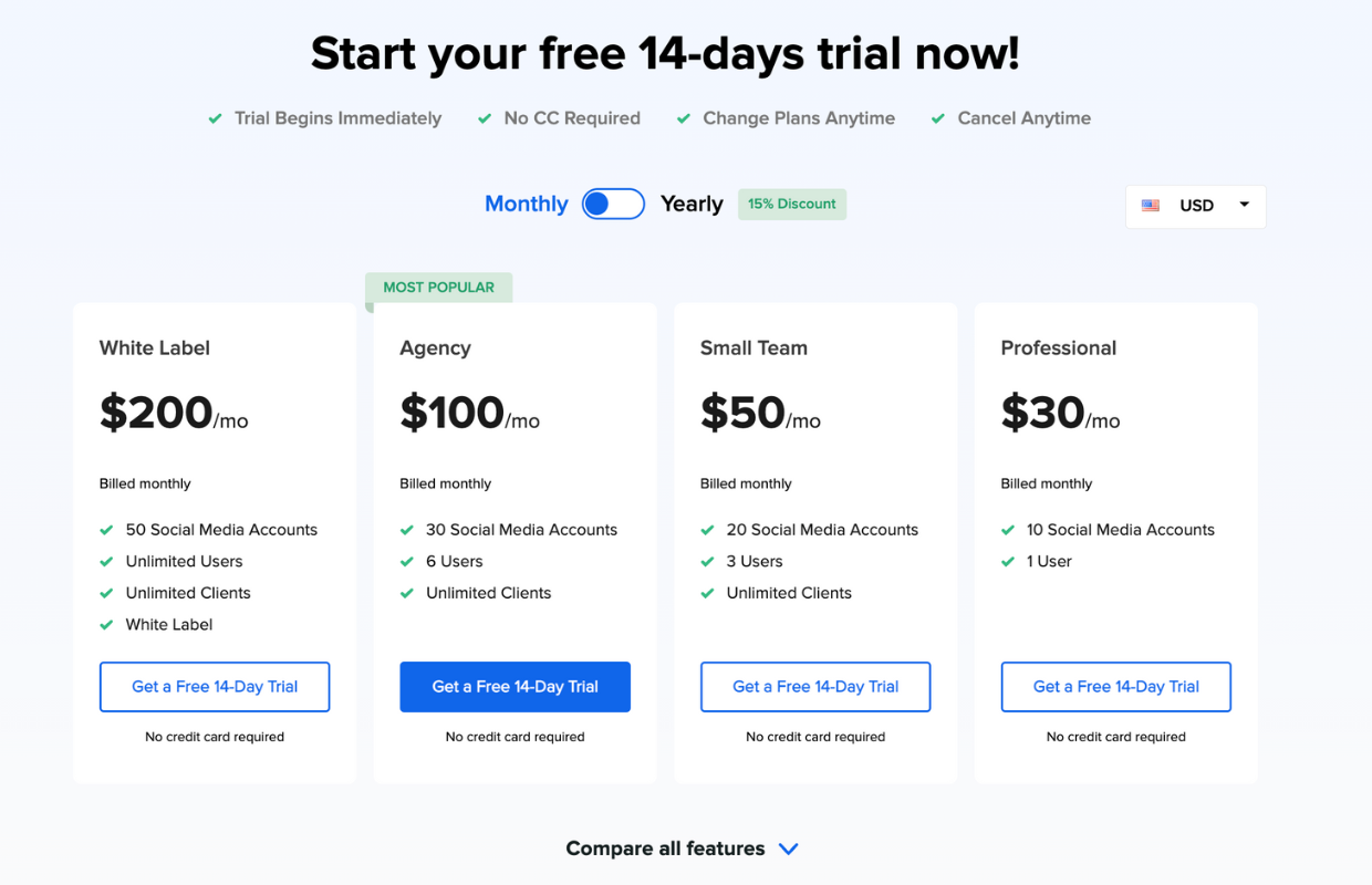 socialpilot pricing