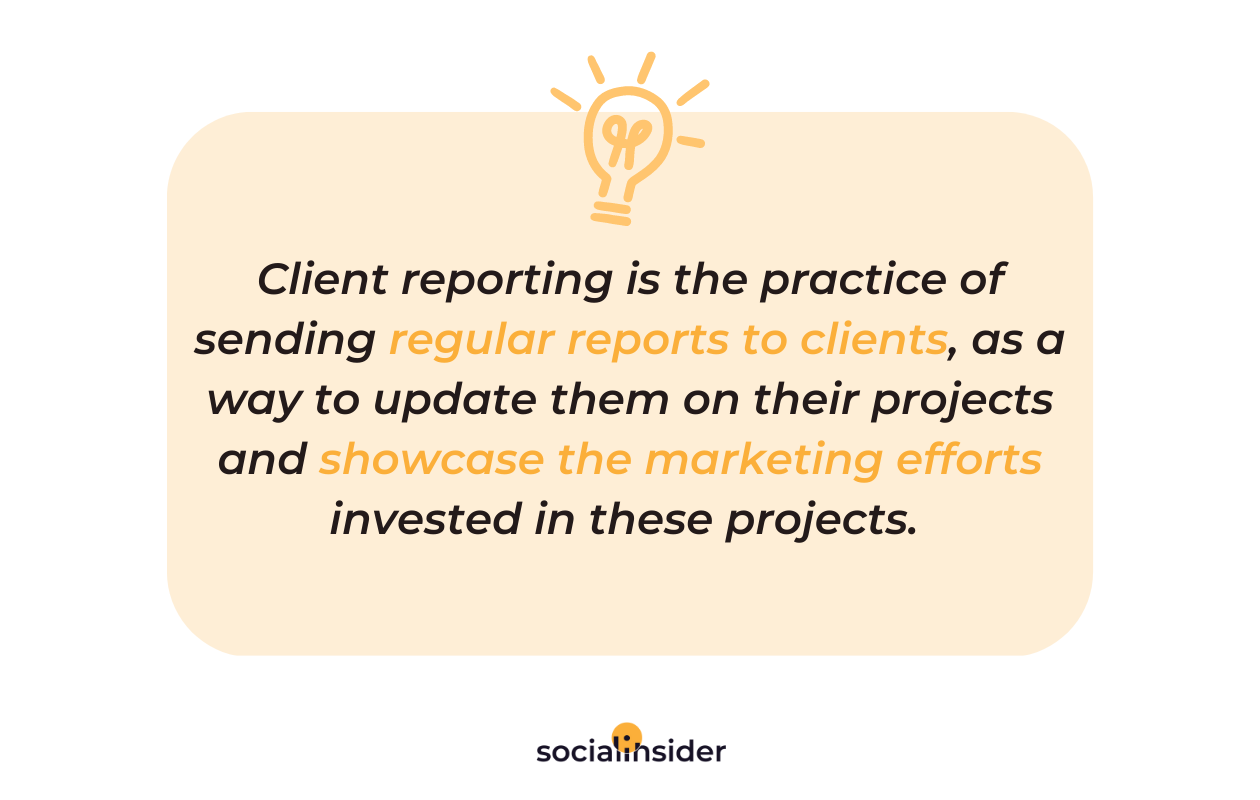 client reporting definition