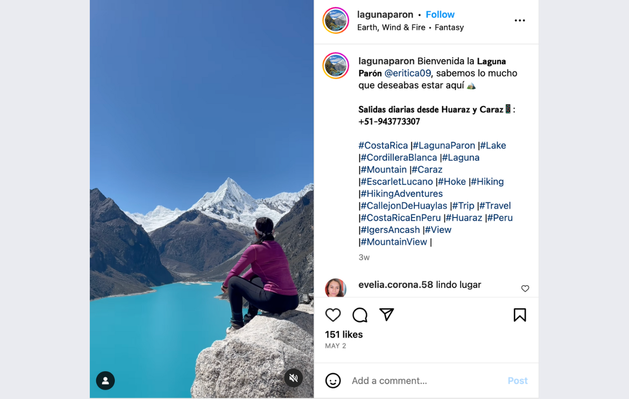 a screenshot from instagram with an instagram reels trend called fantasy