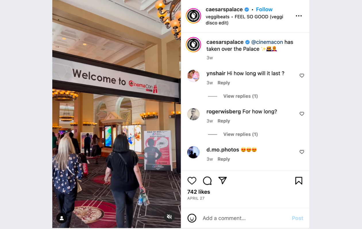 a screenshot with an instagram reel trend depicting the feel so good trend