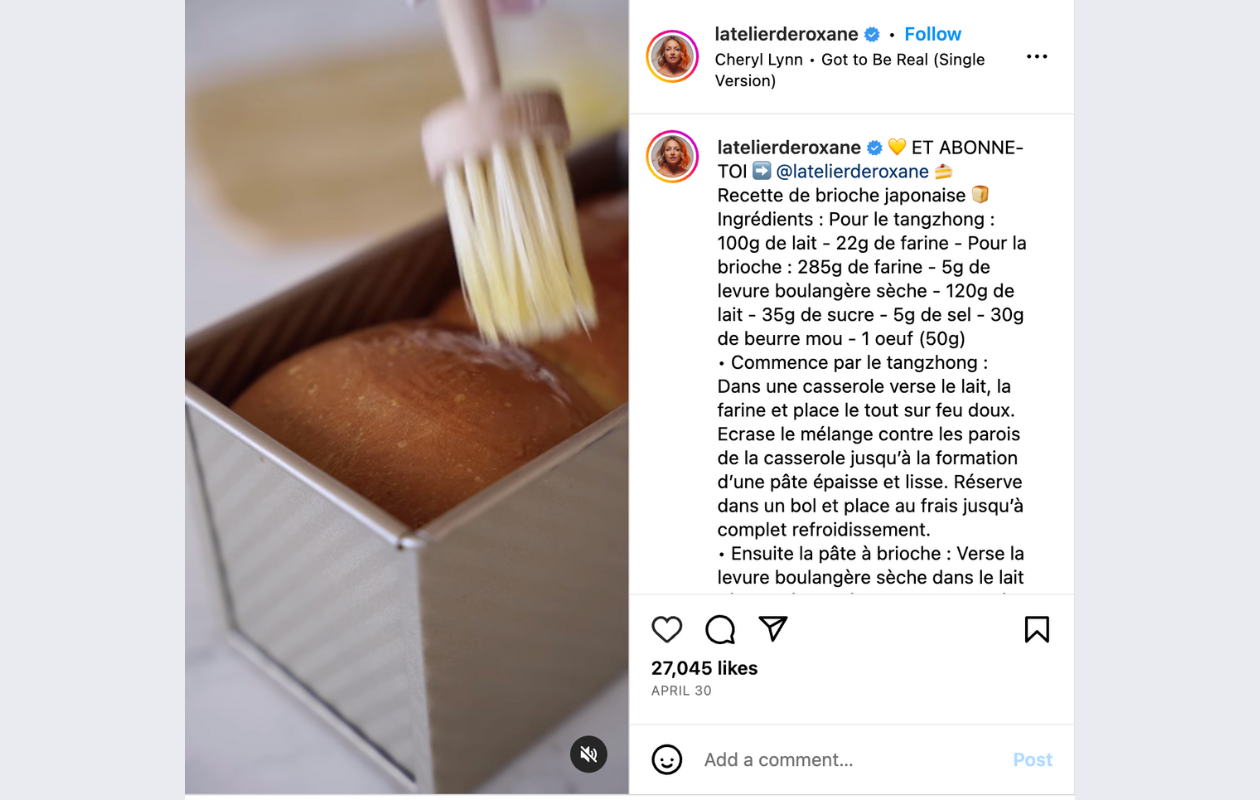 a screenshot with a trend for instagram reels trends with go to be real trend