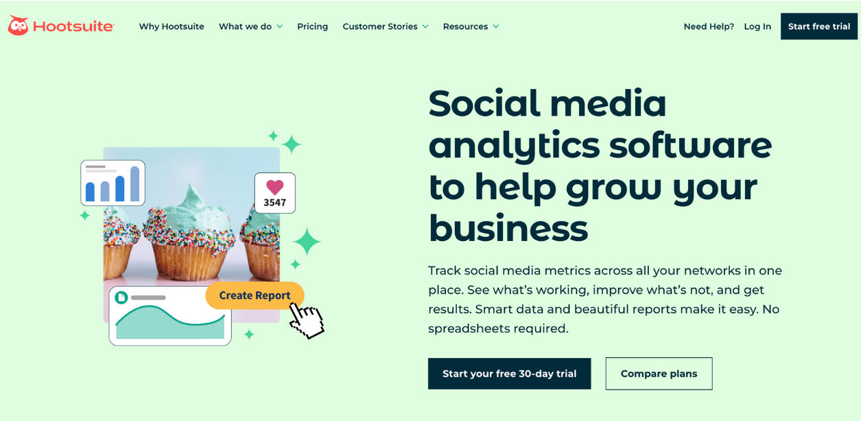 hootsuite homepage