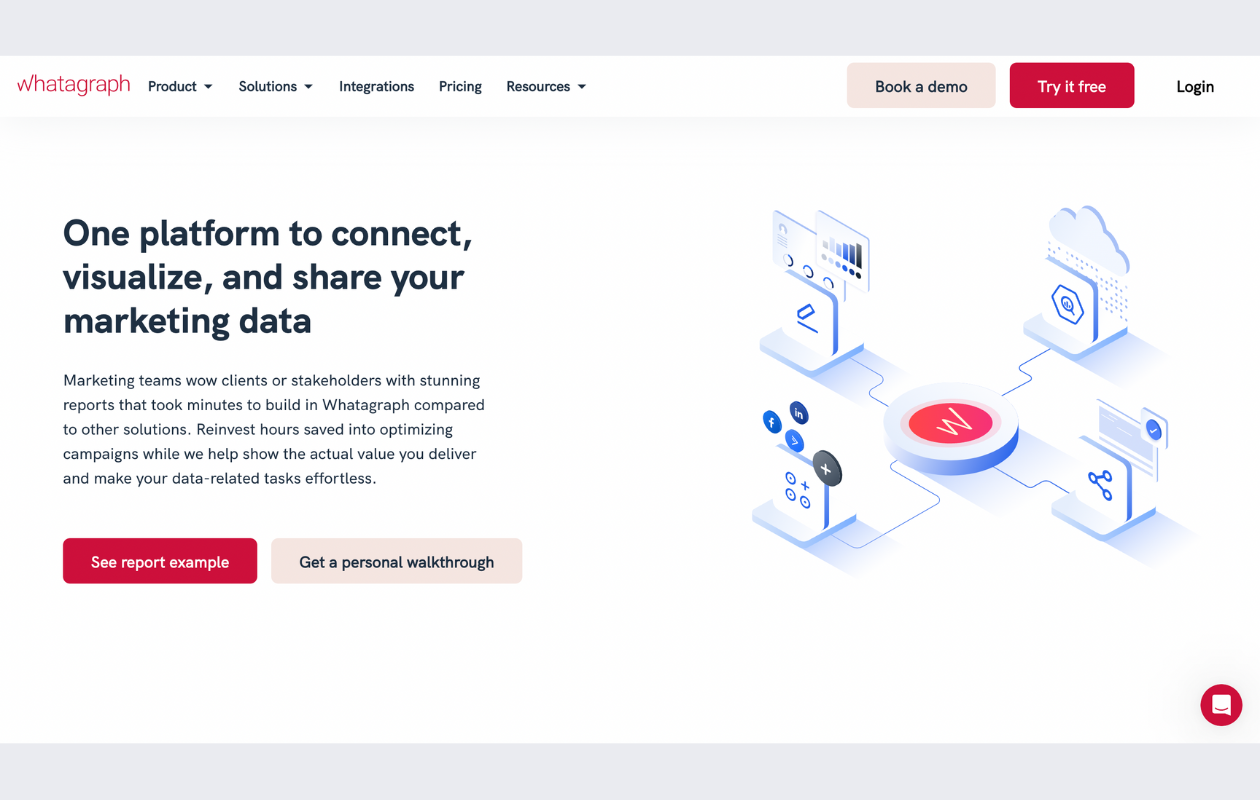 screenshot from whatagrapgh main page for twitter analytics tools article