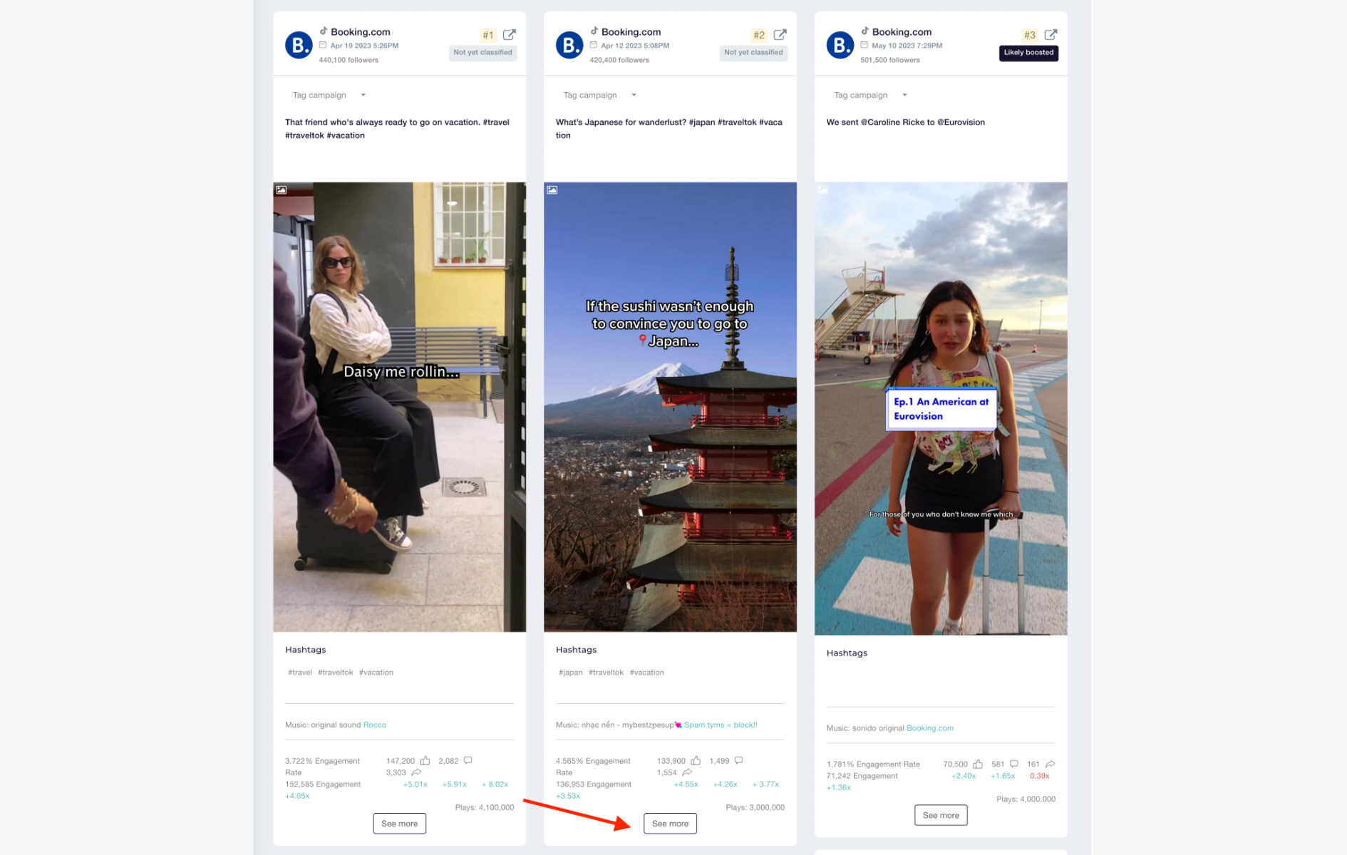 See more insights into your TikTok content