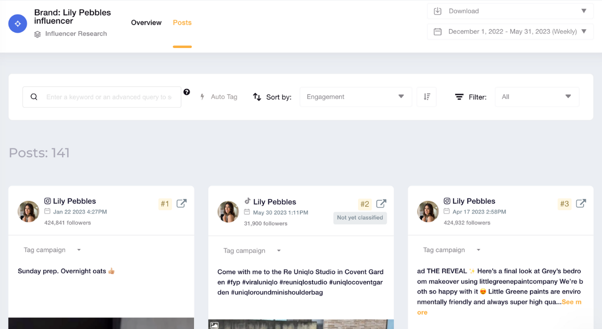 top 3 posts influencer socialinsider