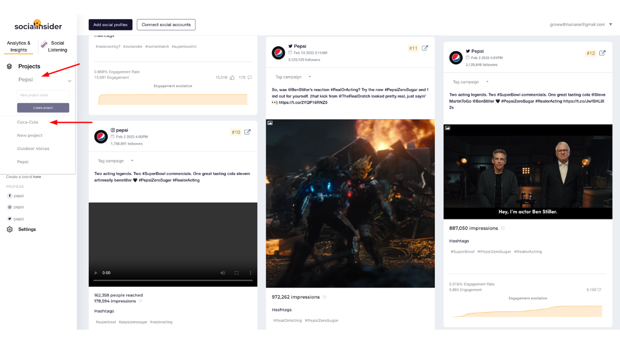 Socialinsider generate campaign ideas