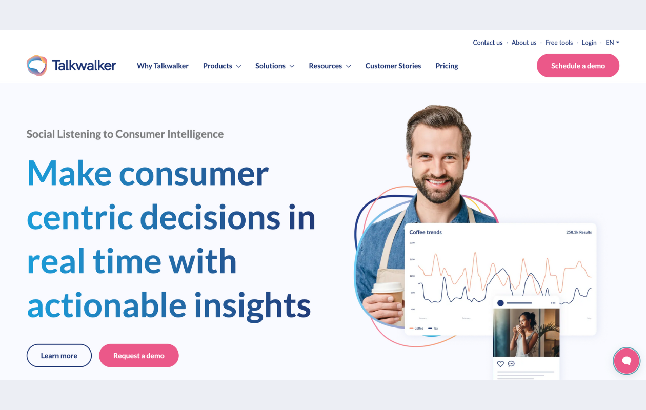 talkwalker homepage