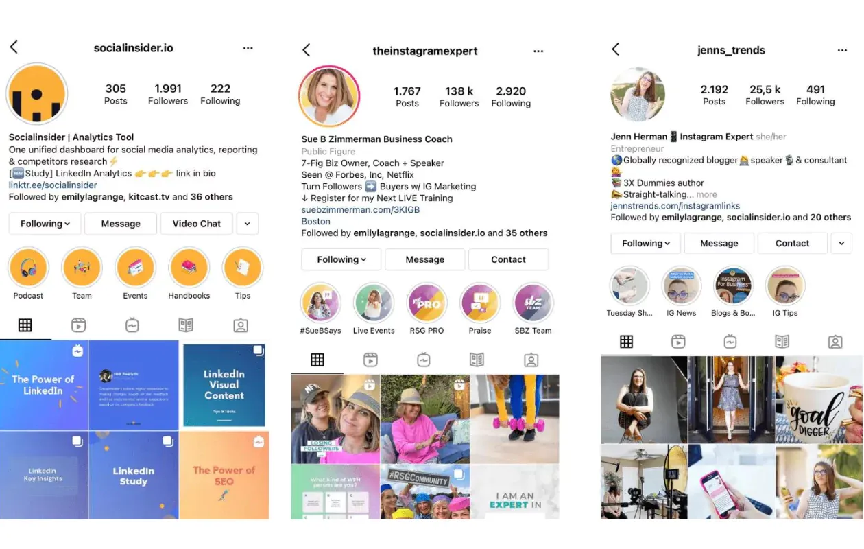 instagram story ideas highlights