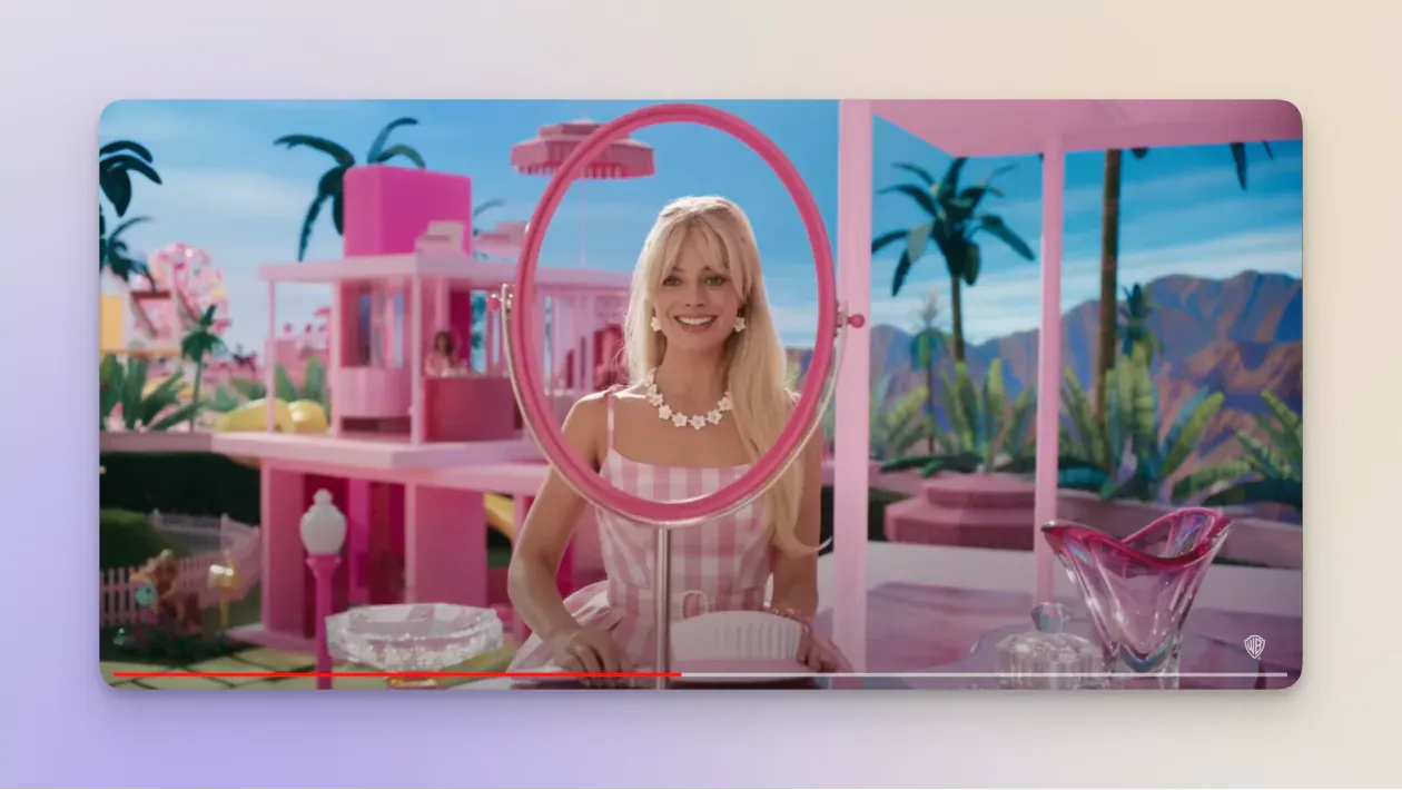 barbie movie social media branding