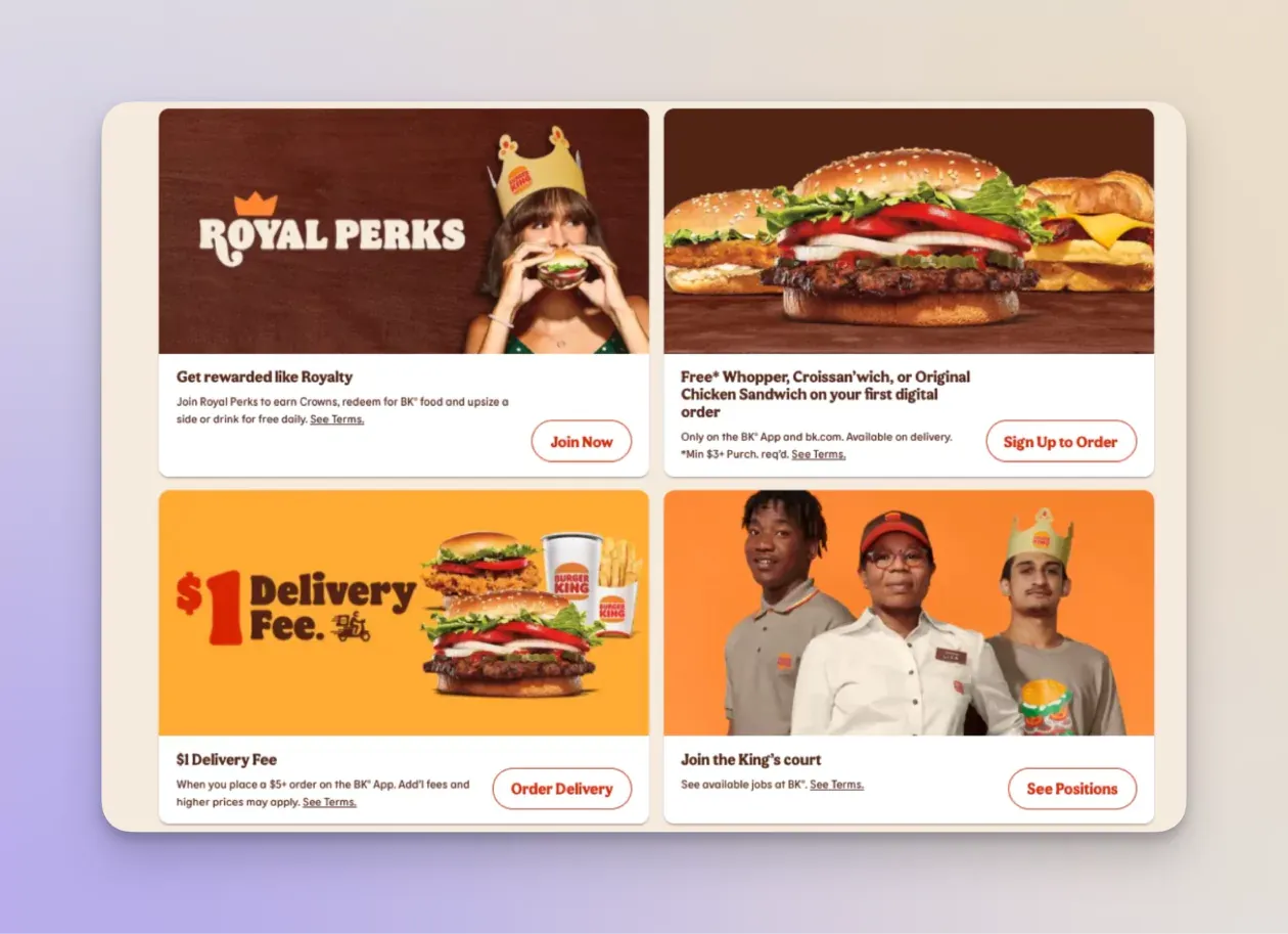 burger king branding on social media
