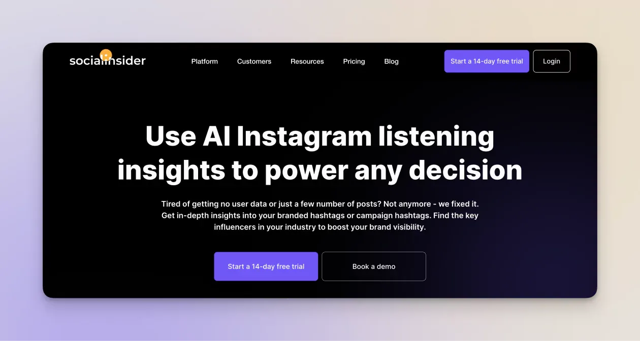 socialinsider the best Instagram listening tool 