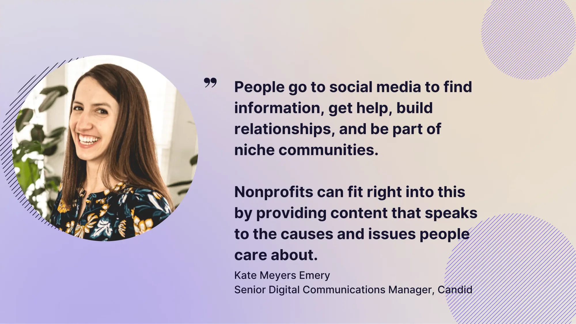Kate Meyers on why nonprofits should use social media