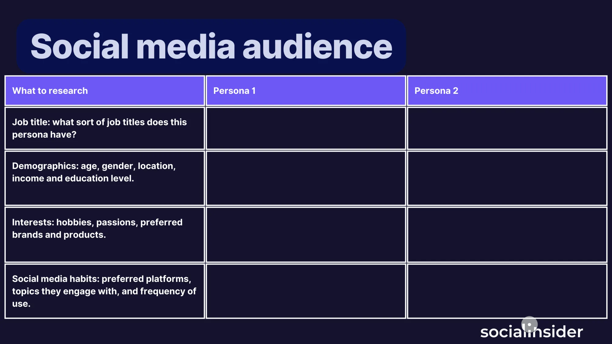 social media audience data for strategy