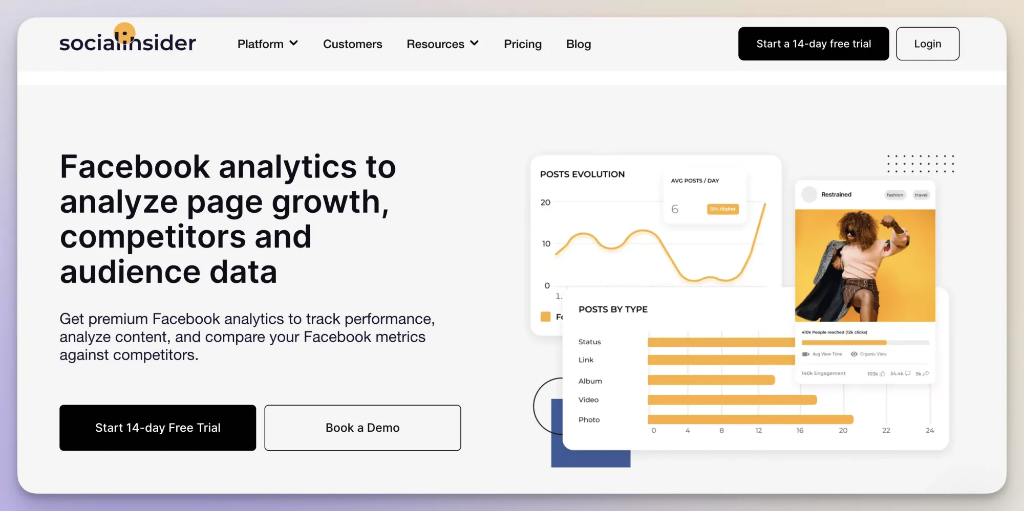 socialinsider facebook competitor analyssi tool