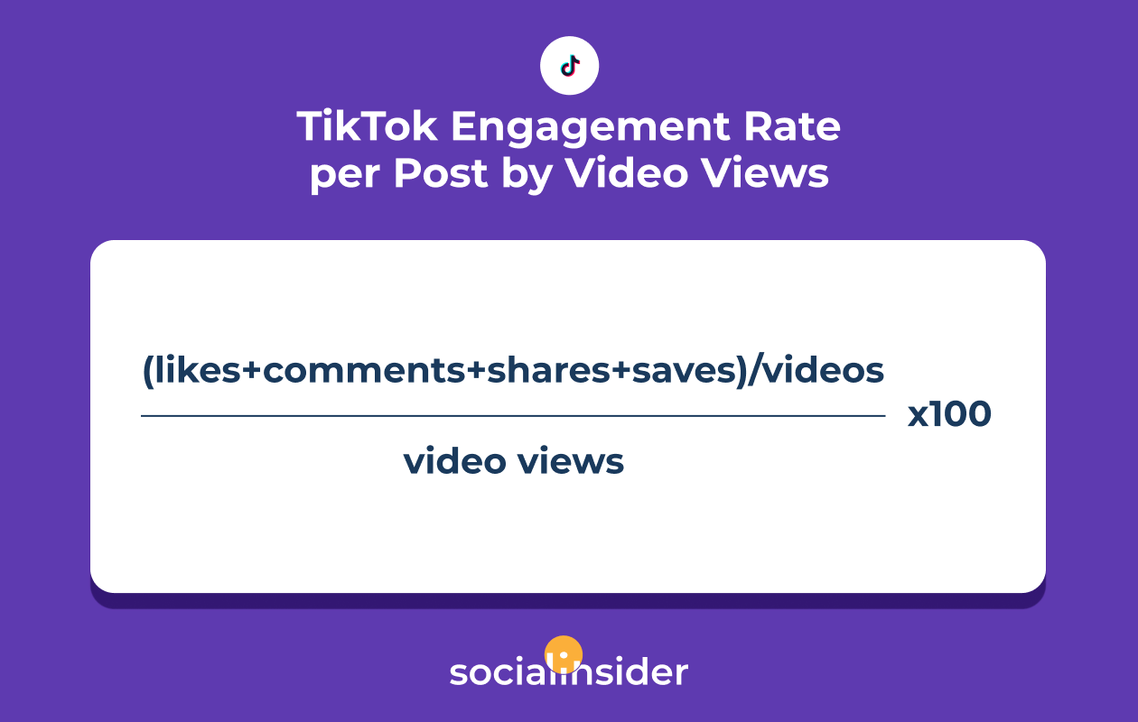 tiktok engagement rate by views formula
