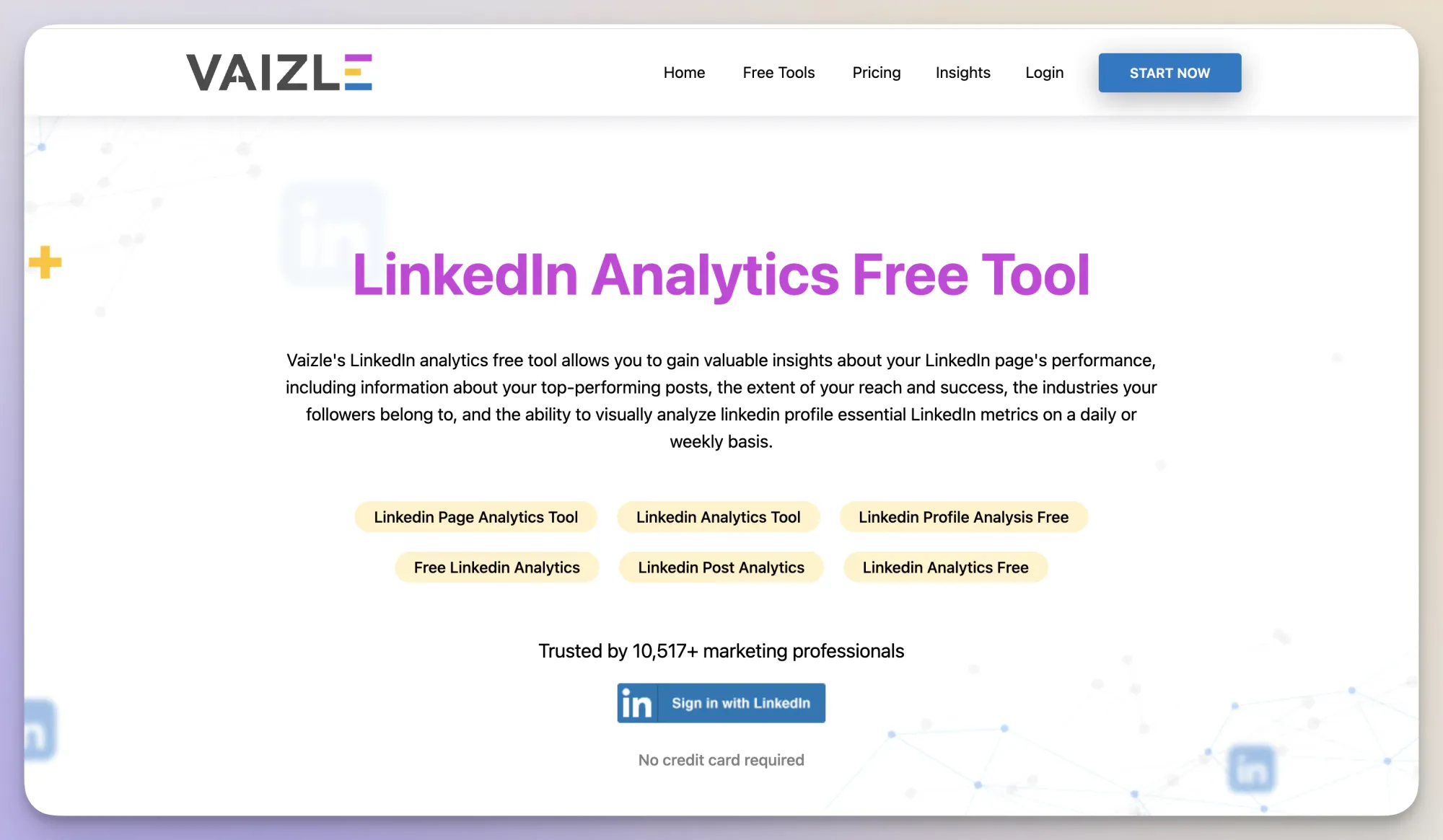Vaizle LinkedIn Analytics Tool