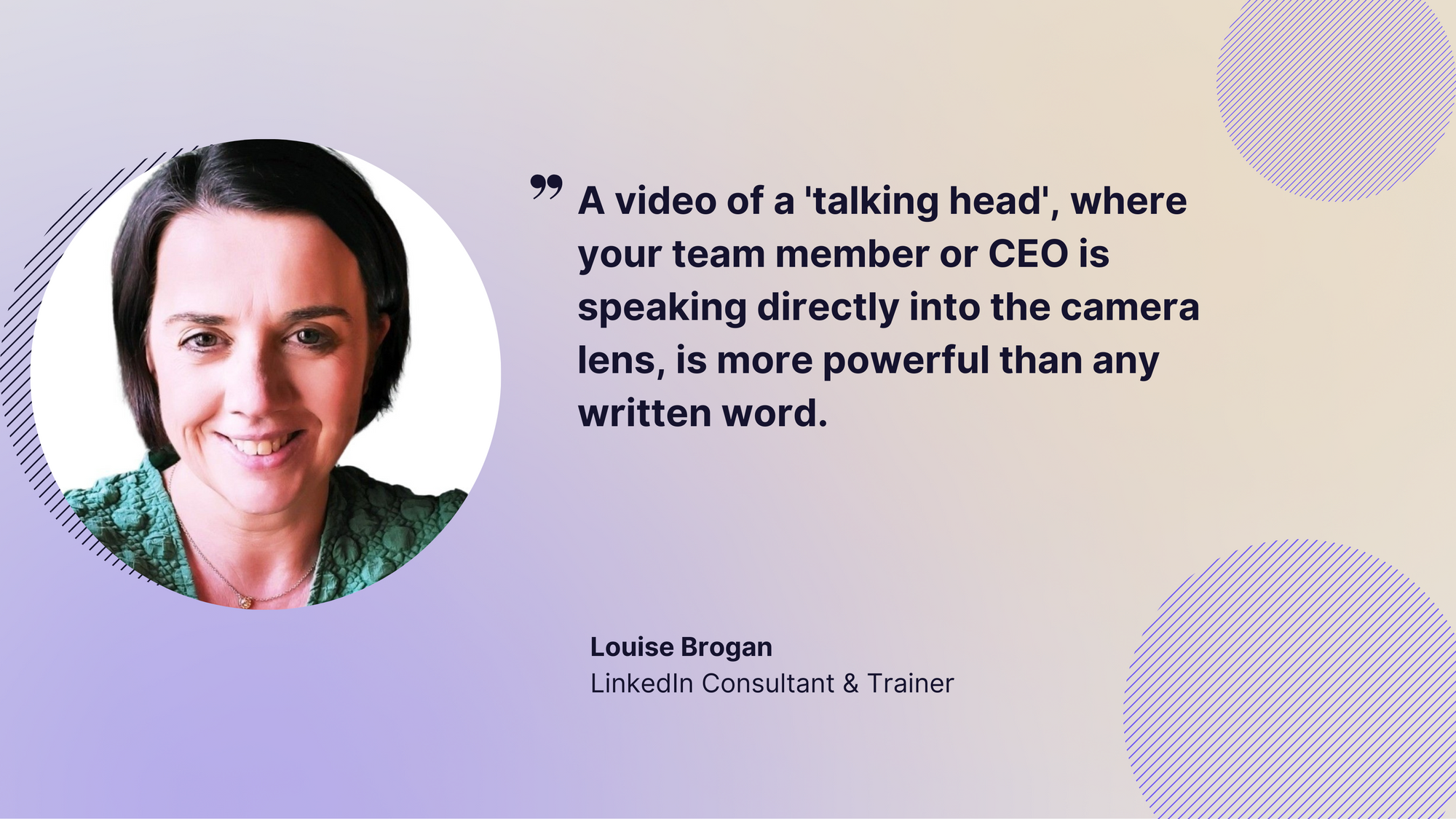use videos with your team members or CEOs