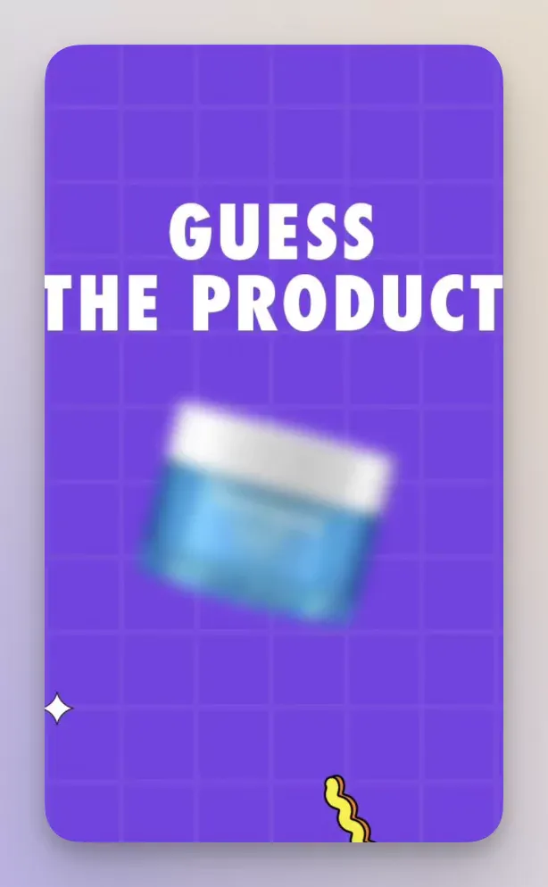 instagram story idea - guess the product