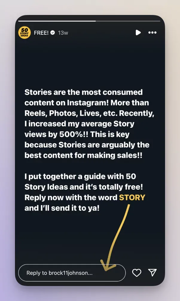 instagram story idea for showcasing industry insights
