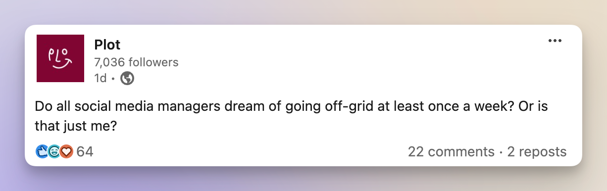 plot linkedin post