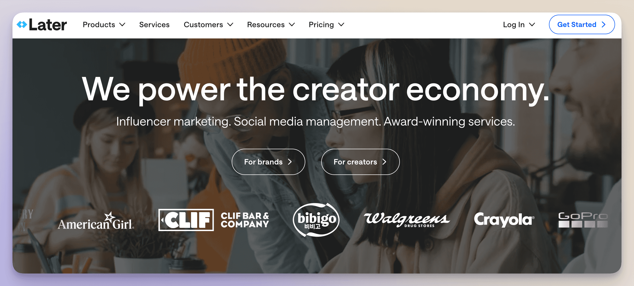 later as an influencer analytics tool