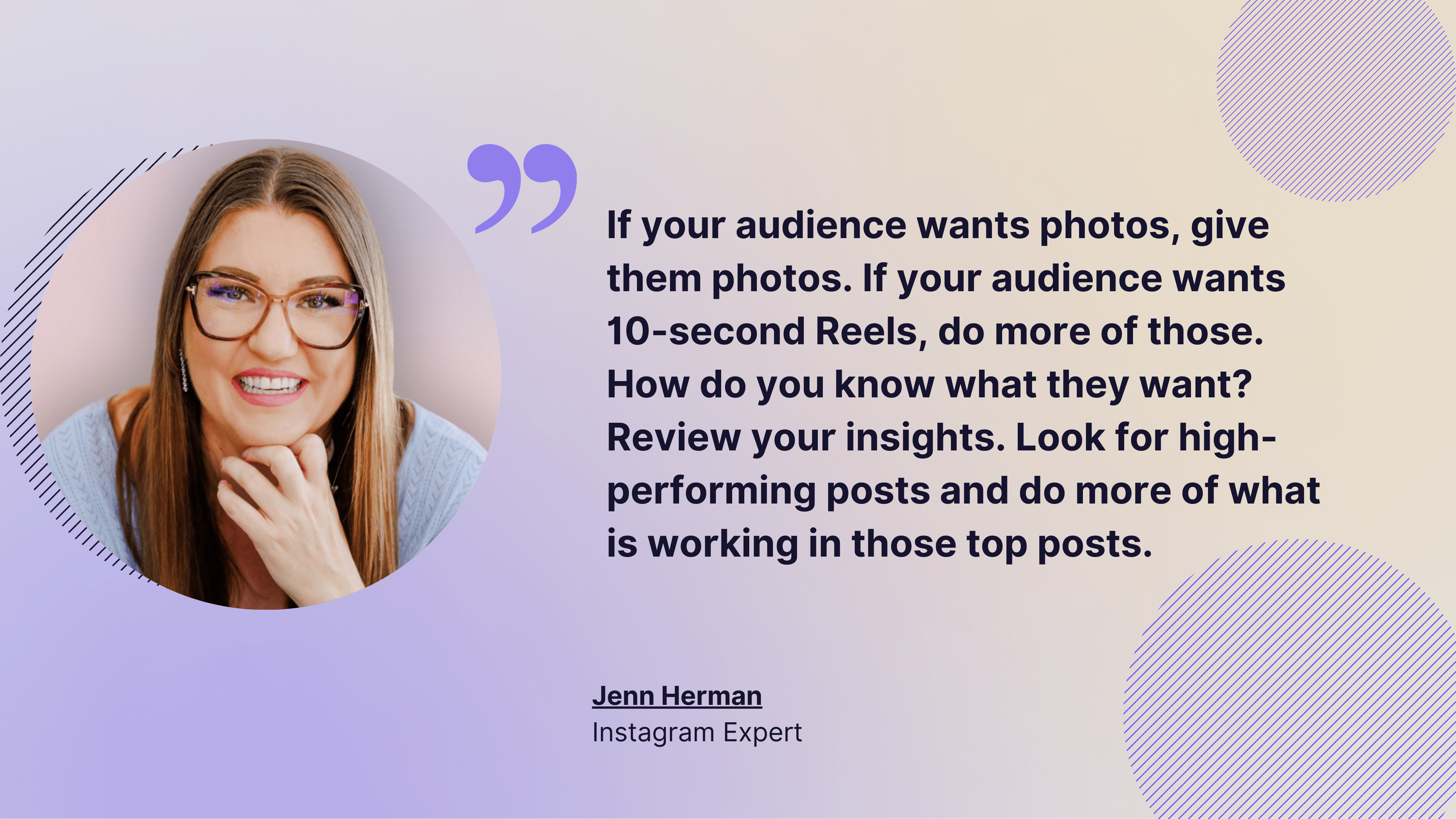 instagram best practices quote form jenn