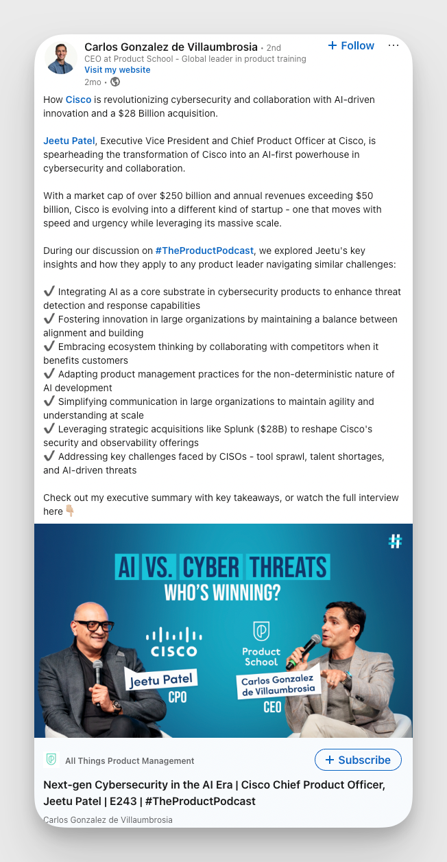 cisco campaign example