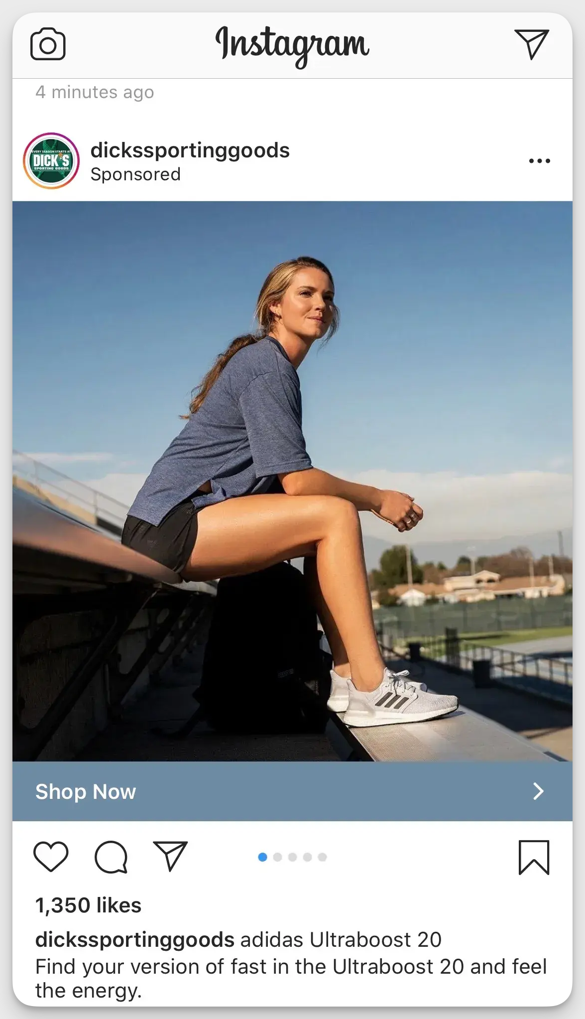 instagram add with cta example