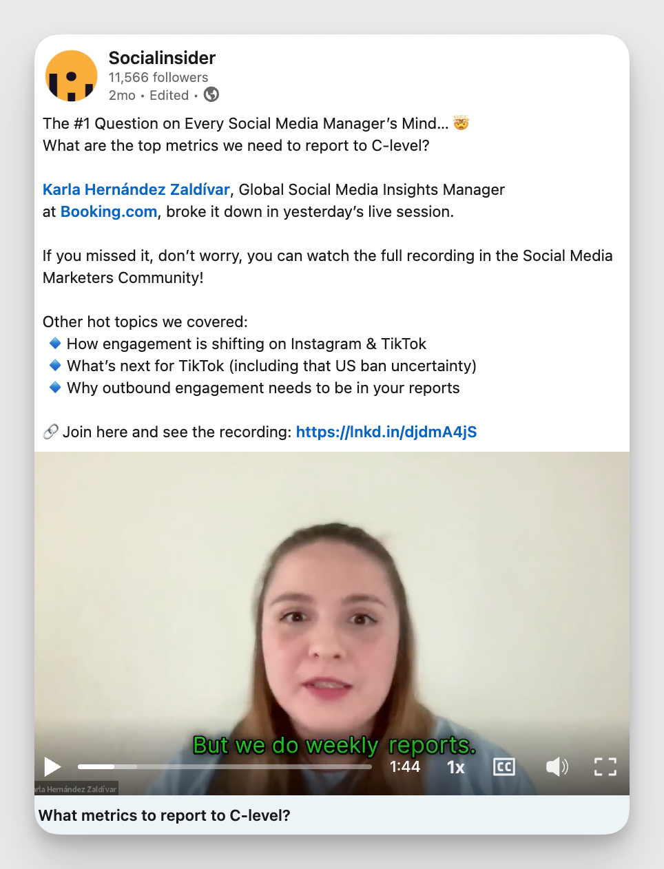 linkedin video example