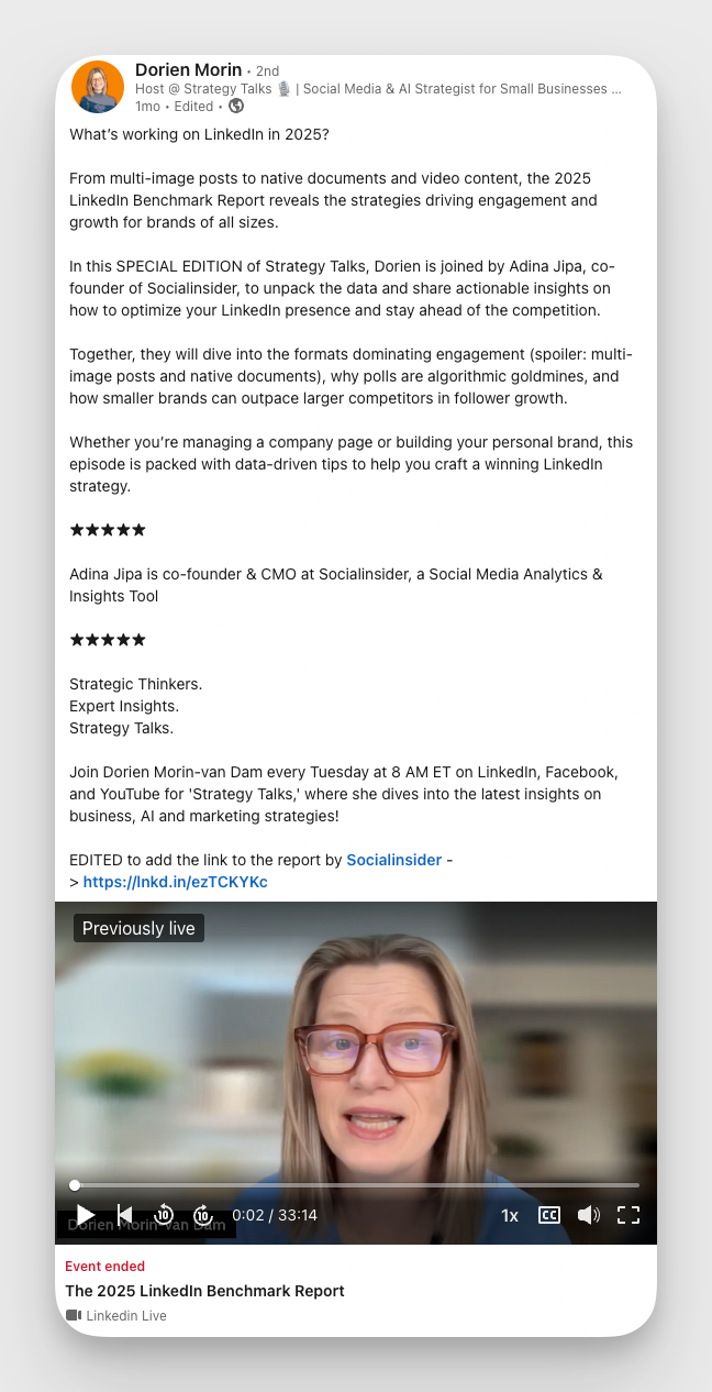 linkedin webinar example