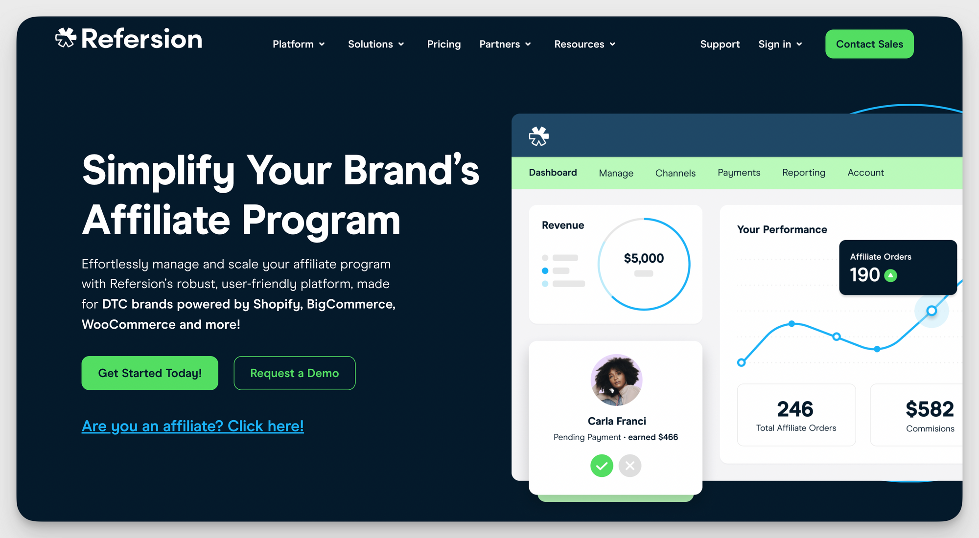 refersion as an influencer tool