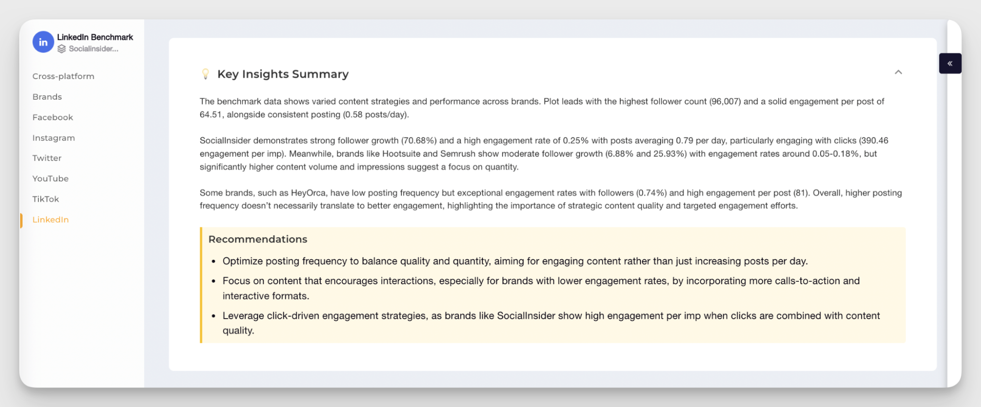 socialinsider executive summary