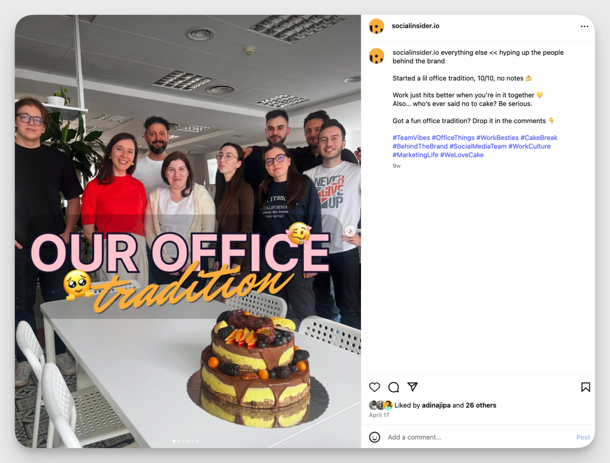 socialinsider bts content