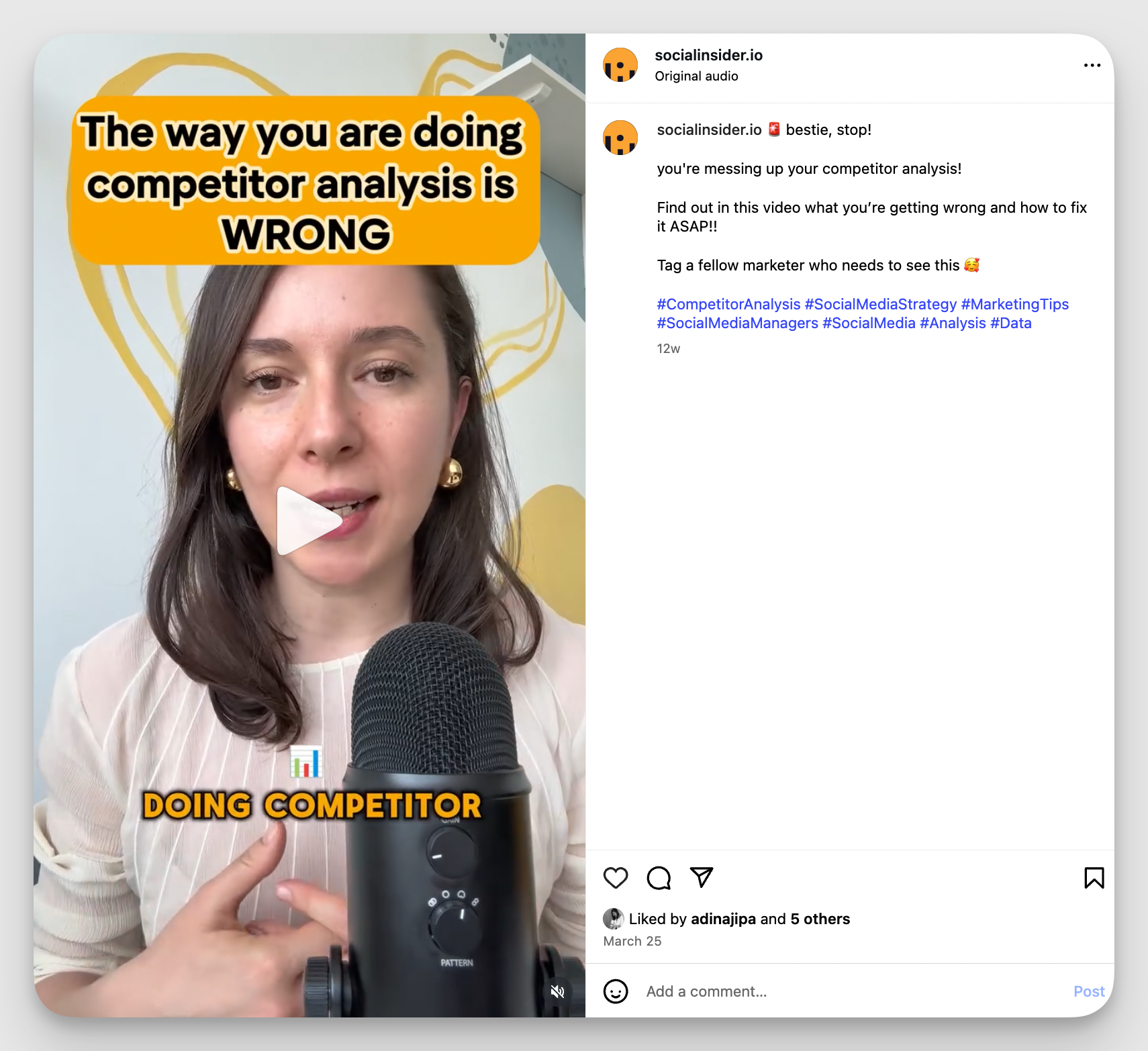 socialinsider instagram reel
